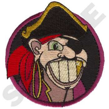 Pirates Mascot Machine Embroidery Design