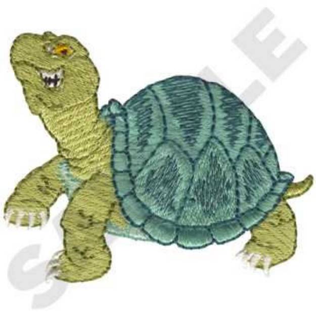 Picture of Turtle Mascot Machine Embroidery Design
