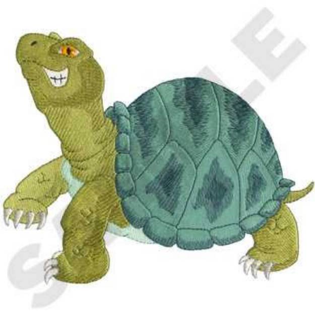 Picture of Turtle Mascot Machine Embroidery Design
