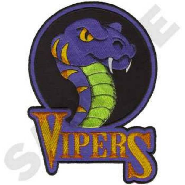 Picture of Vipers Mascot Machine Embroidery Design