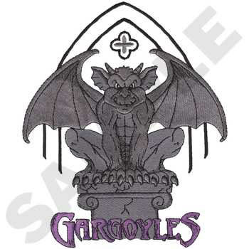 Gargoyles Mascot Machine Embroidery Design