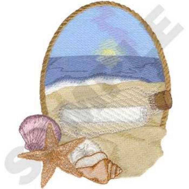 Picture of Message In A Bottle Machine Embroidery Design