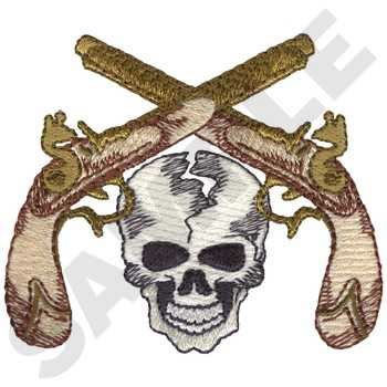 Pirate Pistols Machine Embroidery Design