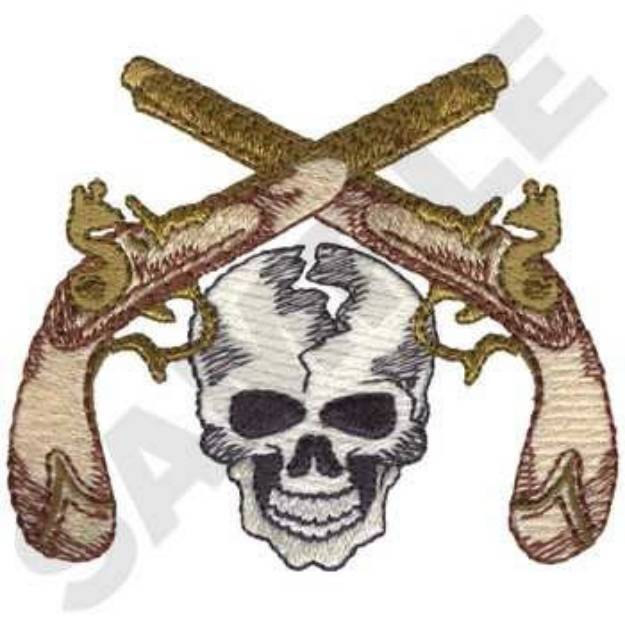 Picture of Pirate Pistols Machine Embroidery Design