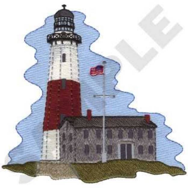 Picture of Montauk Point Light Machine Embroidery Design