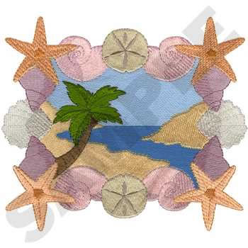 Shell Beach Machine Embroidery Design