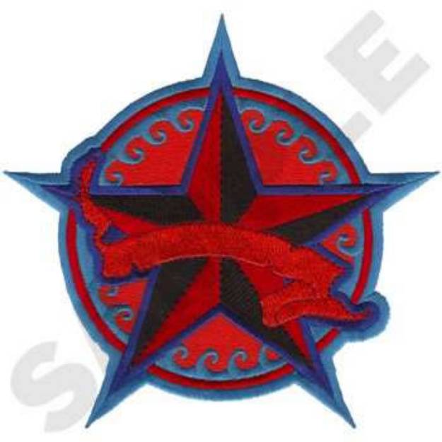 Picture of Nautical Star Machine Embroidery Design