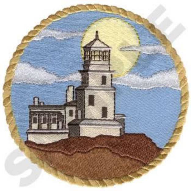 Picture of Rope Lighthouse Machine Embroidery Design