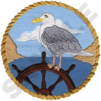Seagull Machine Embroidery Design