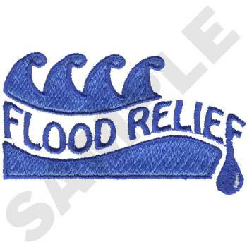 Flood Relief Machine Embroidery Design