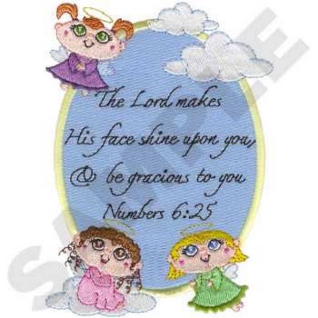 Picture of Numbers 6:25 Machine Embroidery Design