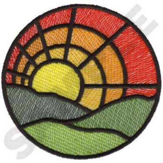 Picture of Sunset Machine Embroidery Design