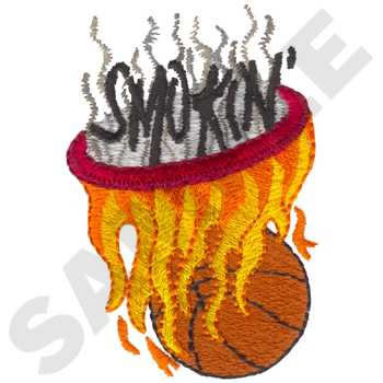Basketball Hoop Machine Embroidery Design