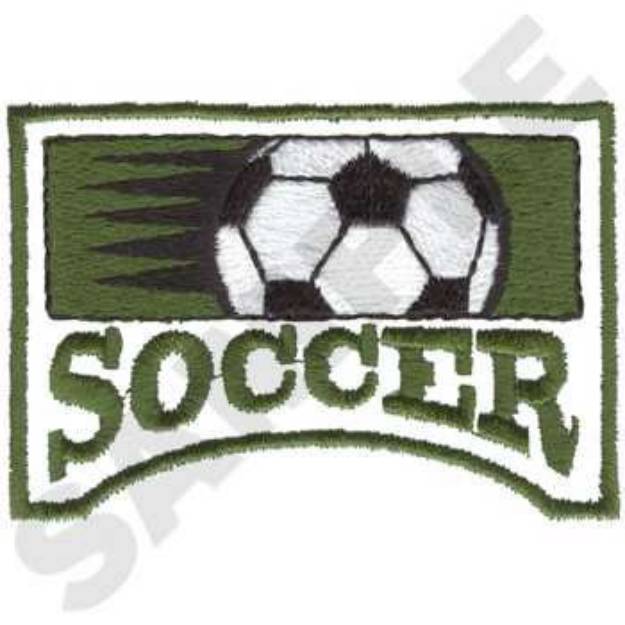 Picture of Soccer Emblem Machine Embroidery Design