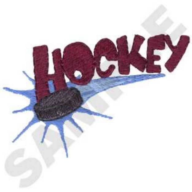 Picture of Hockey Puck Machine Embroidery Design