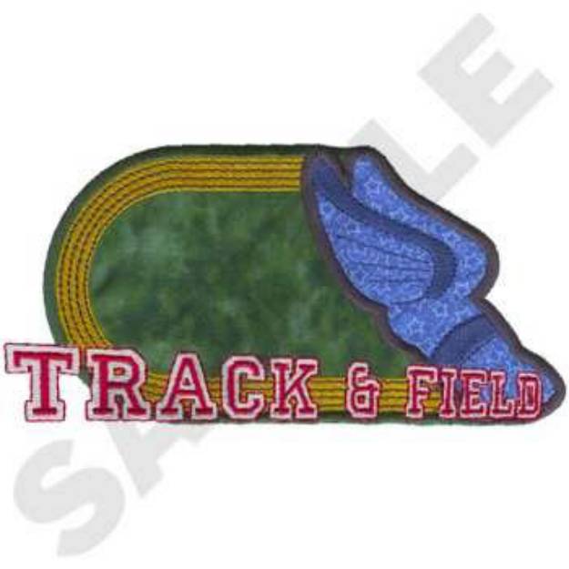 Picture of Track And Field Machine Embroidery Design