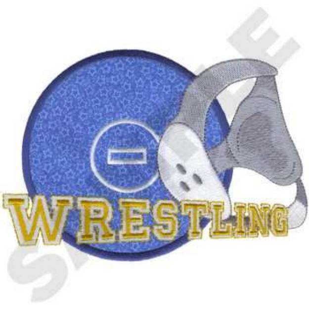 Picture of Wrestling Applique Machine Embroidery Design