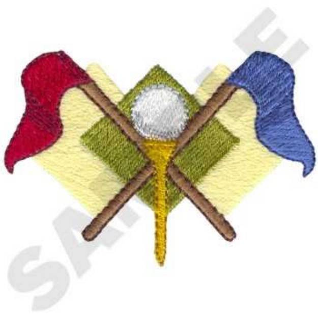 Picture of Golf Equipment Machine Embroidery Design