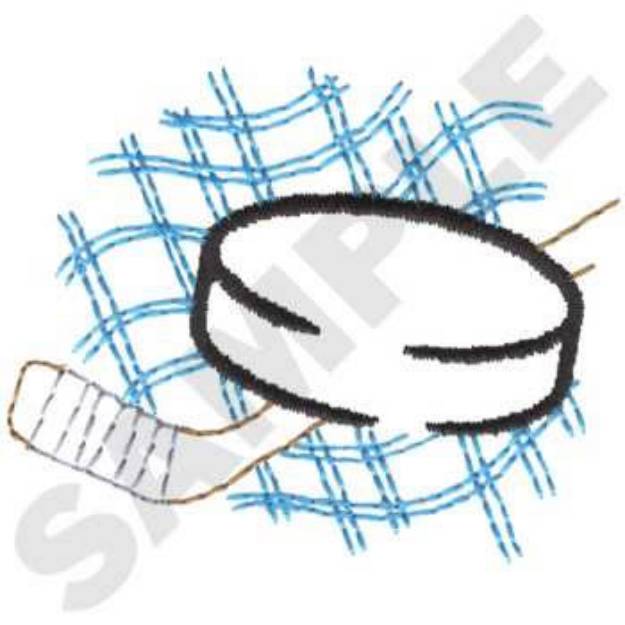 Picture of Hockey Equipment Machine Embroidery Design