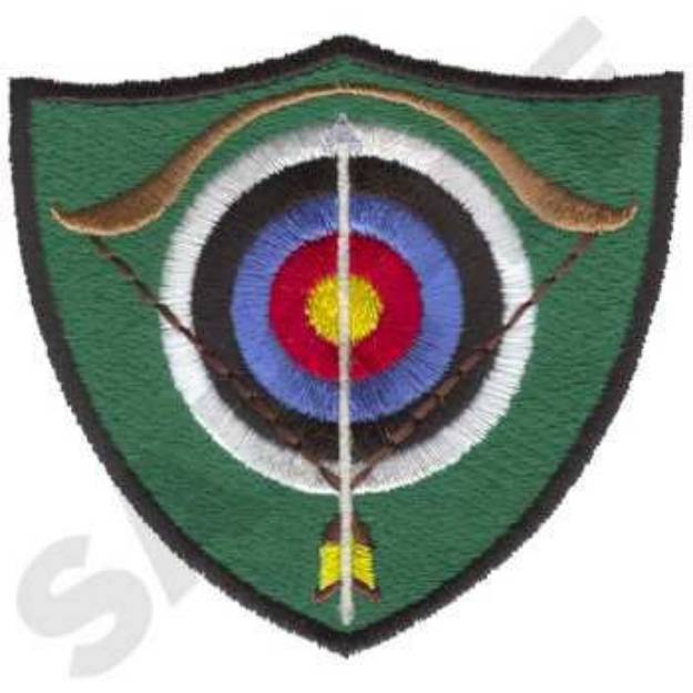 Picture of Archery Crest Machine Embroidery Design