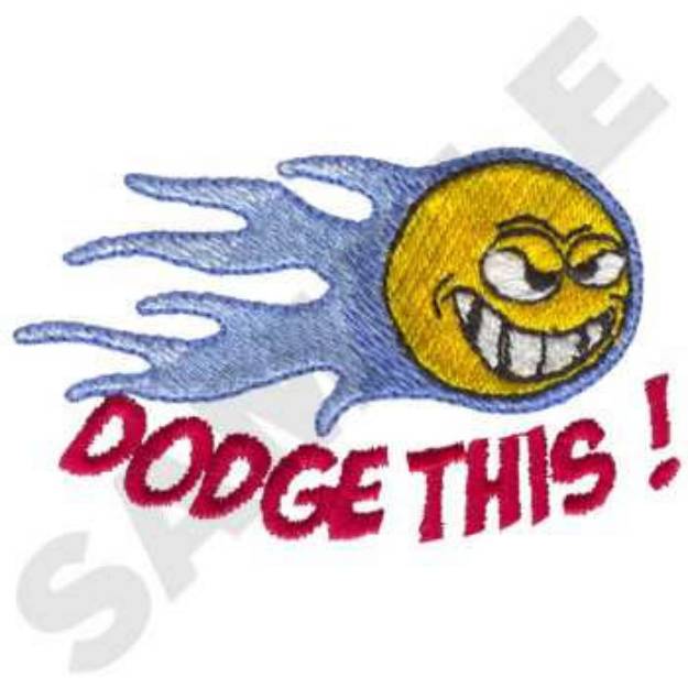 Picture of Dodgeball Dodge This Machine Embroidery Design