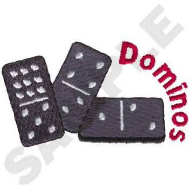 Picture of Dominos Machine Embroidery Design