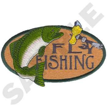 Fly Fishing Machine Embroidery Design