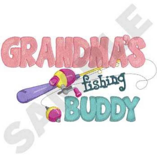 Picture of Grandmas Fishing Buddy Machine Embroidery Design