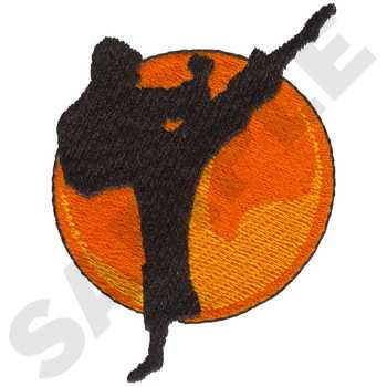 Martial Arts Machine Embroidery Design