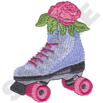 Roller Skate Machine Embroidery Design