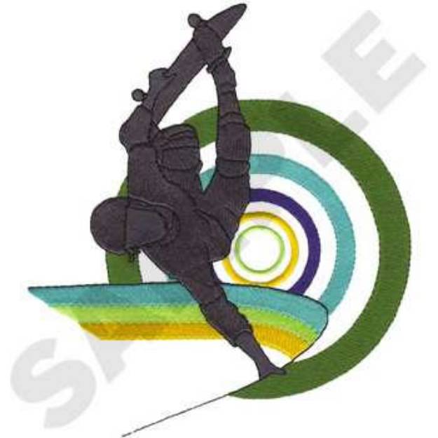 Picture of Skateboarding Machine Embroidery Design