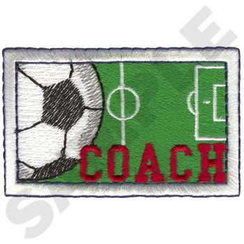 Soccer Coach Machine Embroidery Design