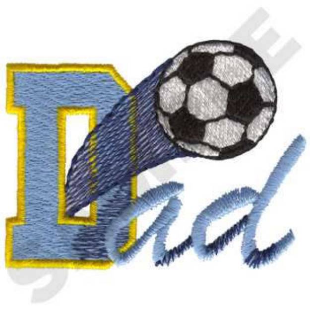 Picture of Soccer Dad Machine Embroidery Design