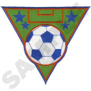 Soccer Field Machine Embroidery Design
