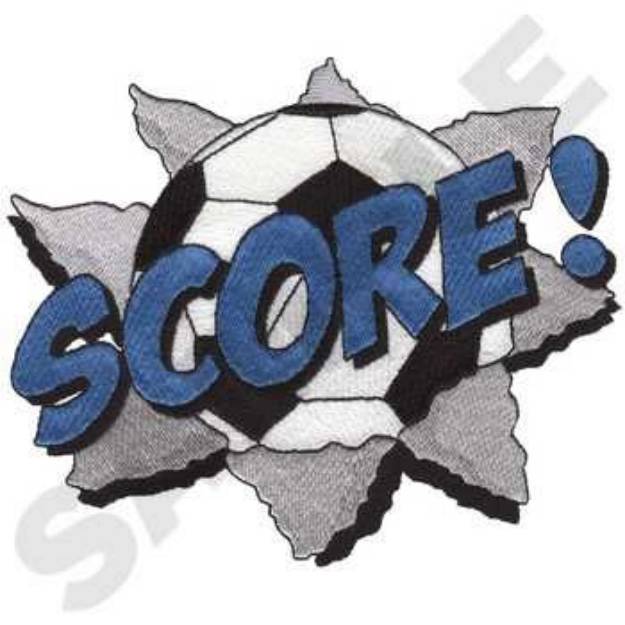 Picture of Soccer Score Machine Embroidery Design
