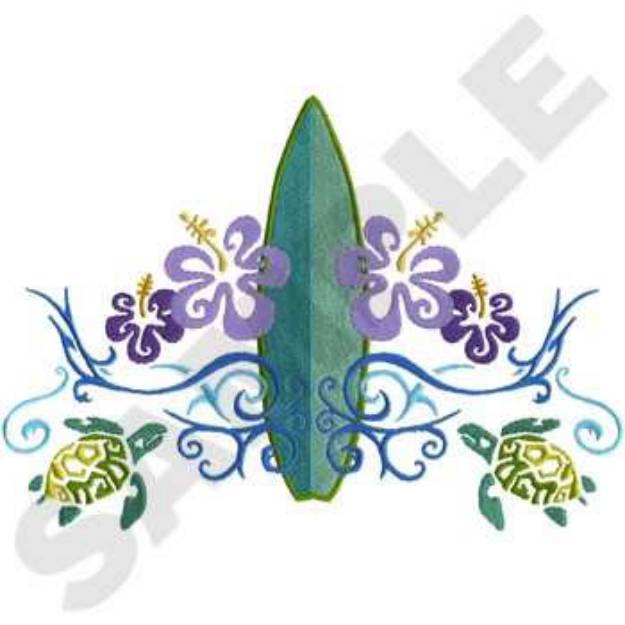 Picture of Tribal Surfing Machine Embroidery Design