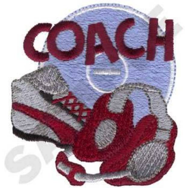 Picture of Wrestling Coach Machine Embroidery Design
