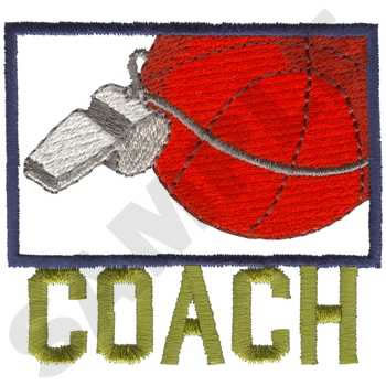 Basketball Coach Machine Embroidery Design