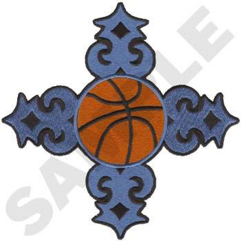 Tribal Basketball Machine Embroidery Design