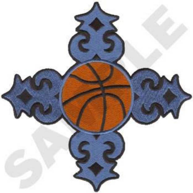 Picture of Tribal Basketball Machine Embroidery Design