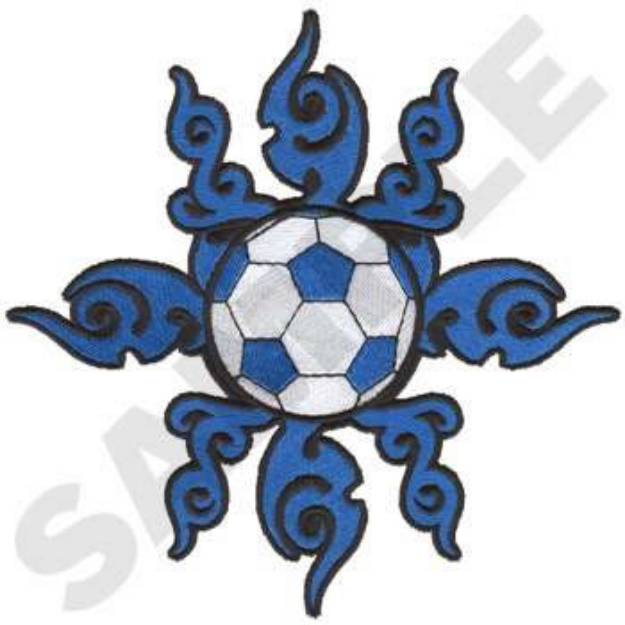 Picture of Tribal Soccer Machine Embroidery Design