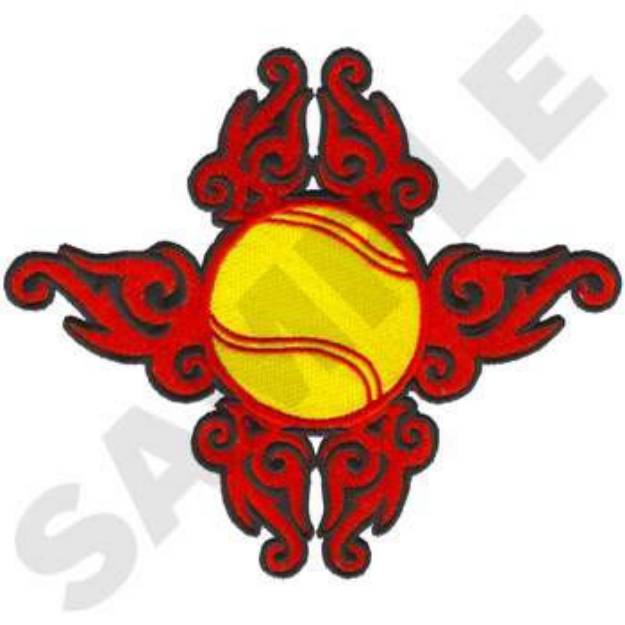 Picture of Tribal Tennis Machine Embroidery Design
