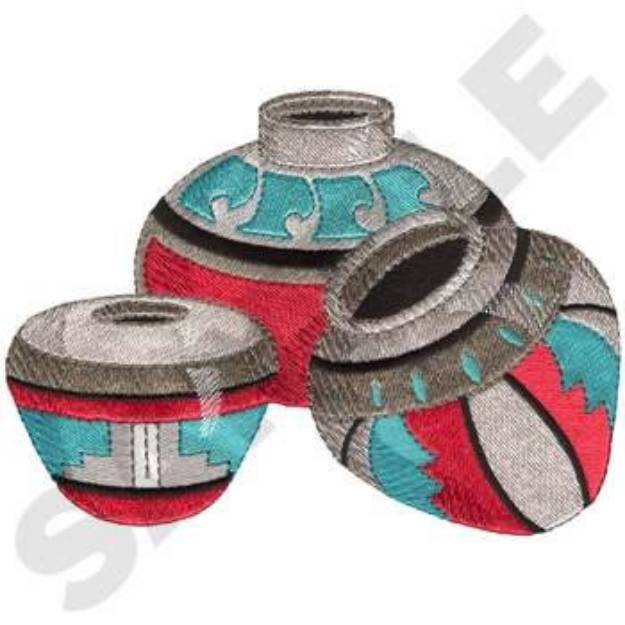 Picture of Pottery Machine Embroidery Design