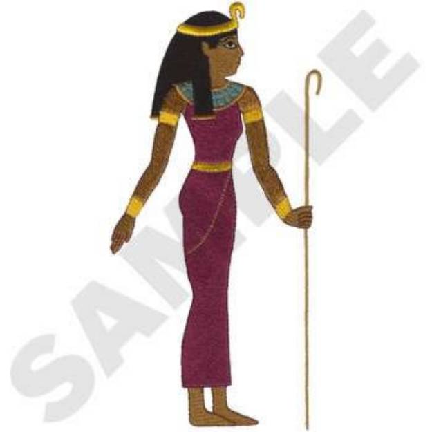 Picture of Egyptian Woman Machine Embroidery Design