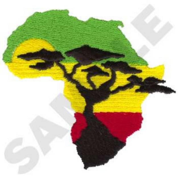 Picture of African Tree Machine Embroidery Design