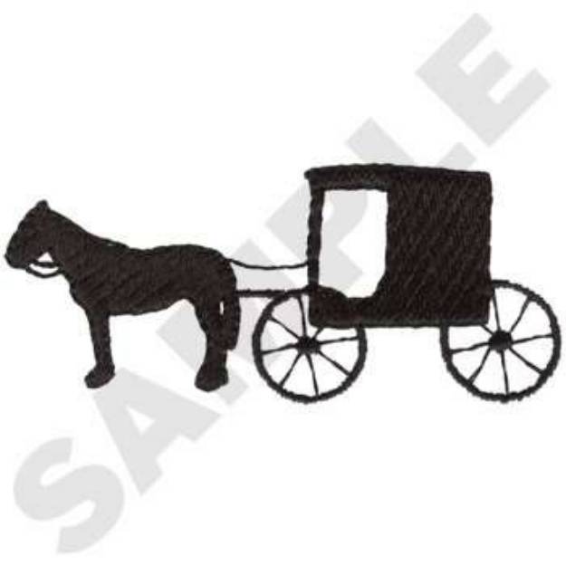 Picture of Amish Buggy Machine Embroidery Design