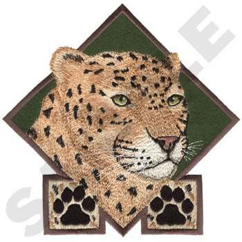 Leopard Machine Embroidery Design
