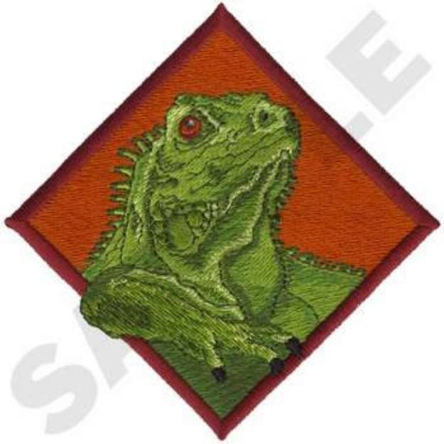 Picture of Iguana Machine Embroidery Design