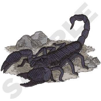 Emperor Scorpion Machine Embroidery Design