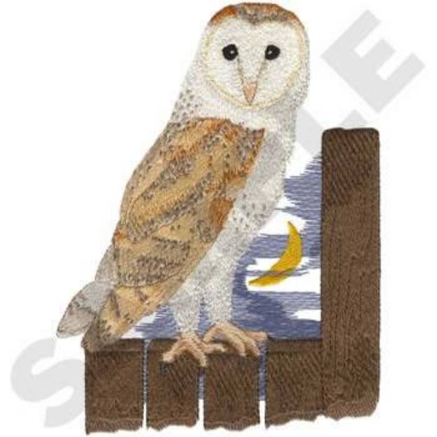 Picture of Barn Owl Machine Embroidery Design